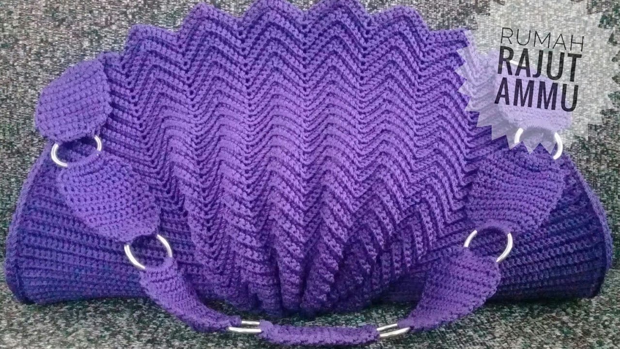 CROCHET || Merajut Tas Kerang - How To Crochet Shell Bag Part 2