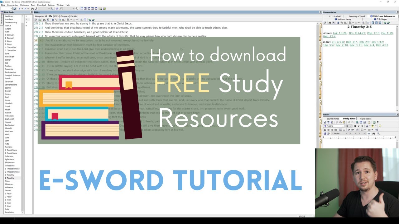 e-Sword Tutorial: How to Download Free Resources