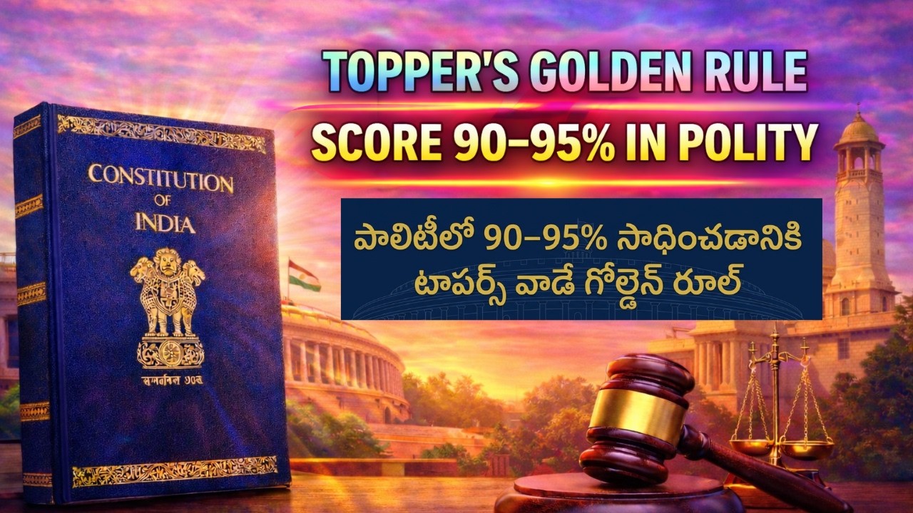 Golden Rules  Used by Toppers score 90–95% in Polity | Rambabu Sir