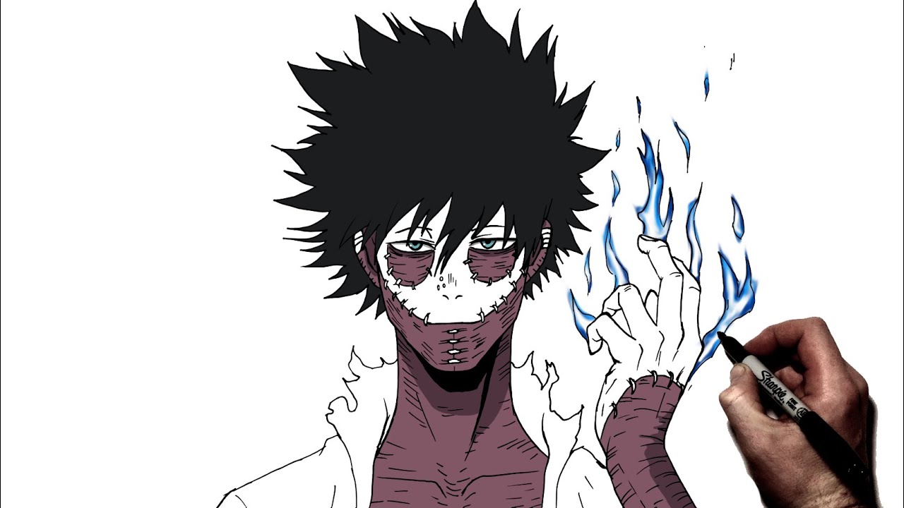 How To Draw Dabi | Step By Step | My Hero Academia