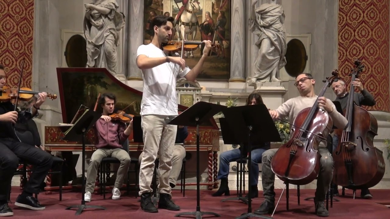 Interpreti Veneziani, Vivaldi violin and cello concerto (RV546)  Agazzi - Amadio (in rehearsal)