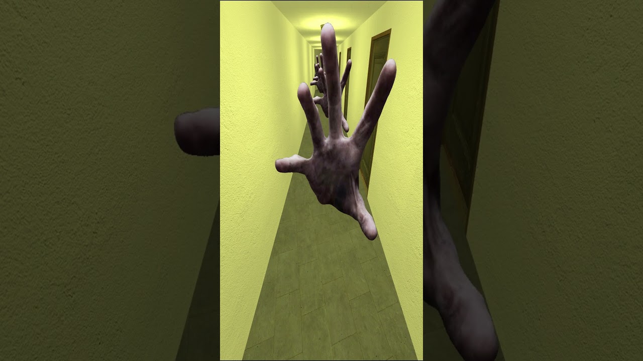 Scary Hands chase Kuchisake Onna - Liminal Hotel Gmod Nextbot