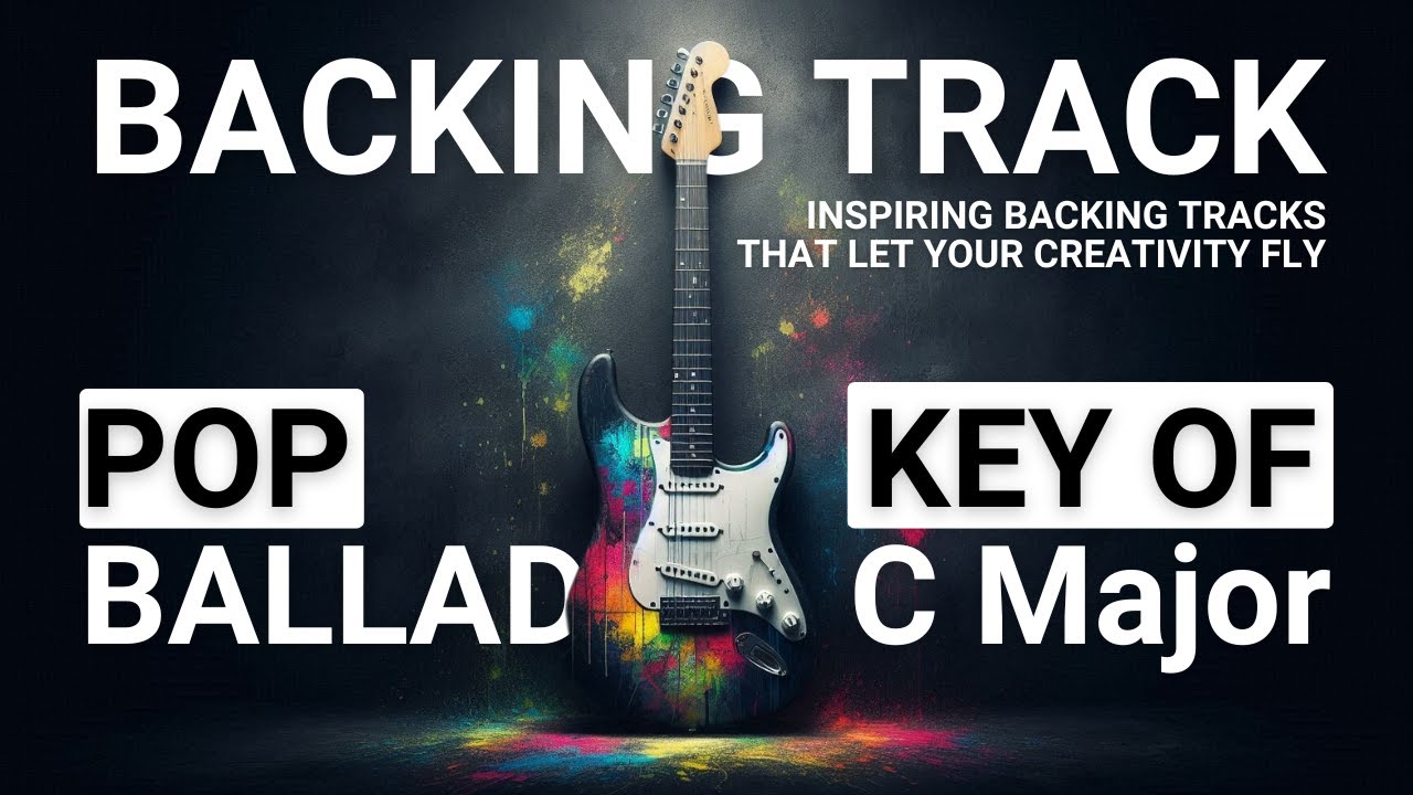 Cinematic Strings of Hope Pop Ballad Guitar Backing Track Jam in C Major