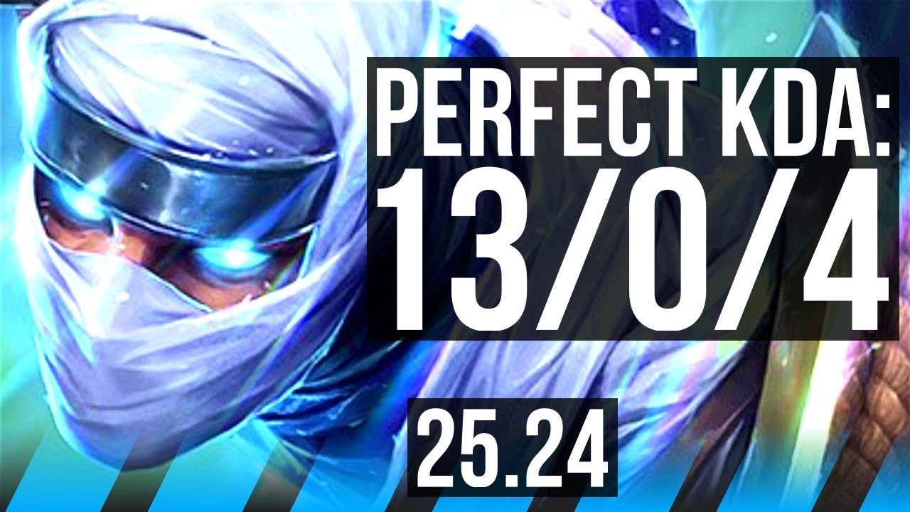 ZED vs YASUO (MID) | Perfect KDA: 13/0/4 | NA Challenger | 25.24