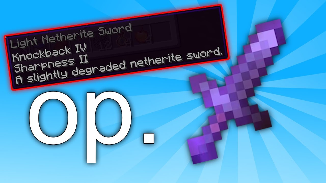 OP KNOCKBACK 4 Light Netherite Sword // Hoplite Battle Royale