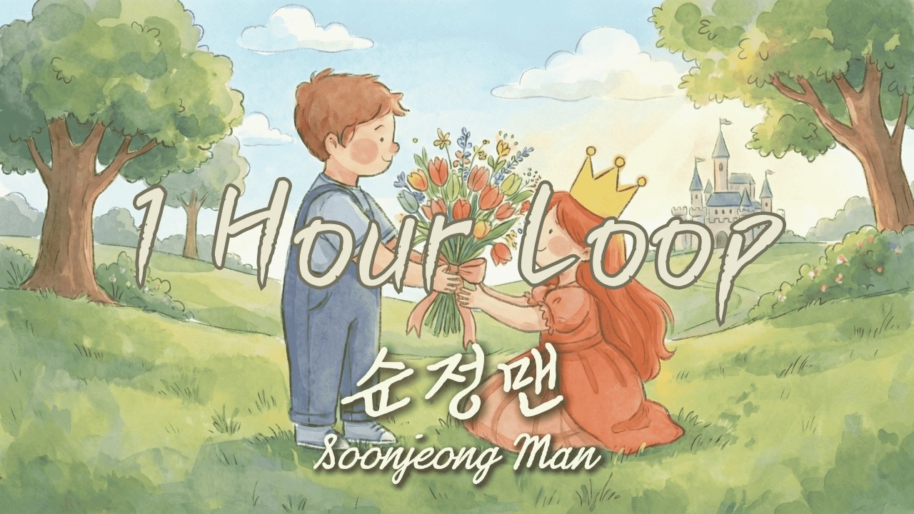 Kkuek - 순정맨 (Pure Love Man) | 1시간 반복 | 1 Hour Loop | 가사 Audio Lyrics