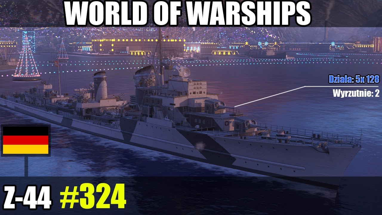Z-44 World of Warships gameplay i om&oacute;wienie okrętu.