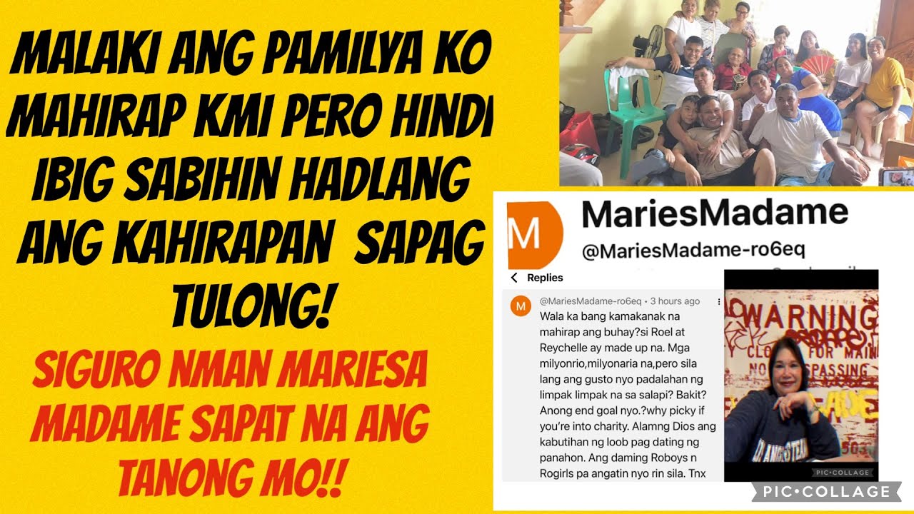 Malaki ang bilang ng pamilya ko,pero hindi hadlang ang pagiging mahirap sa pagtulong!#roelofmalalag 