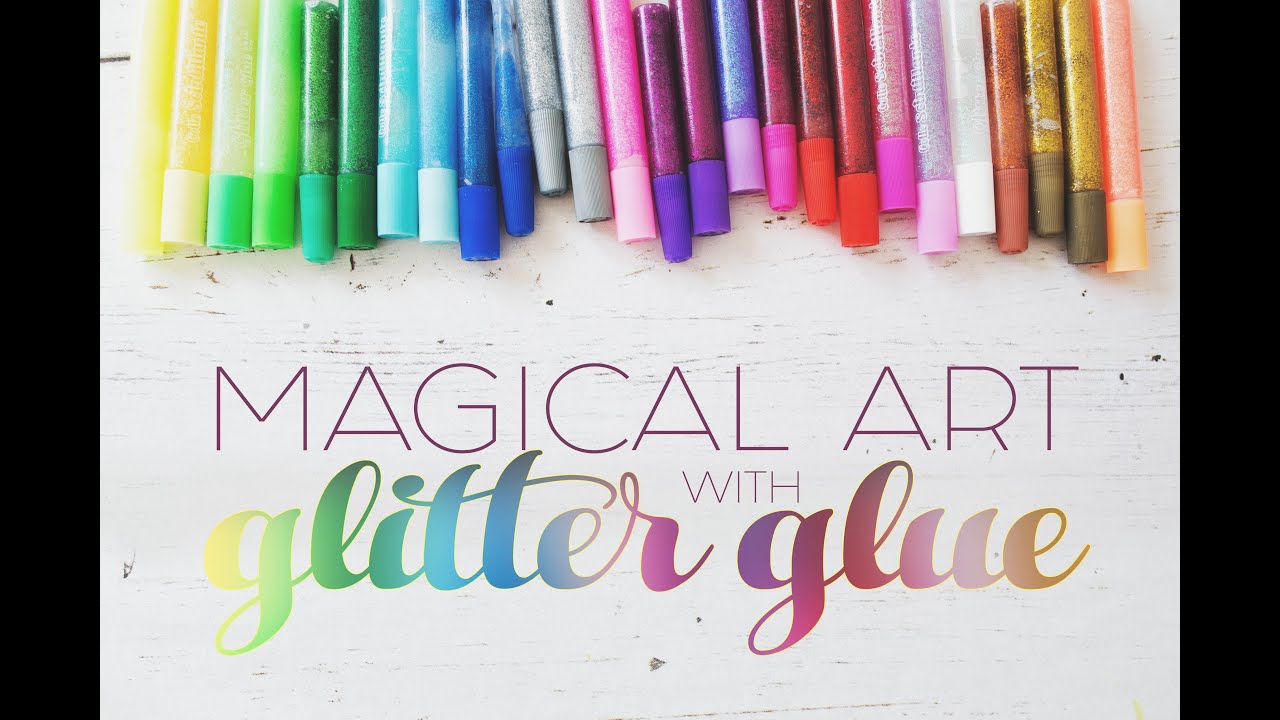 Magical Art with Glitter Glue?  |  Learning to Art