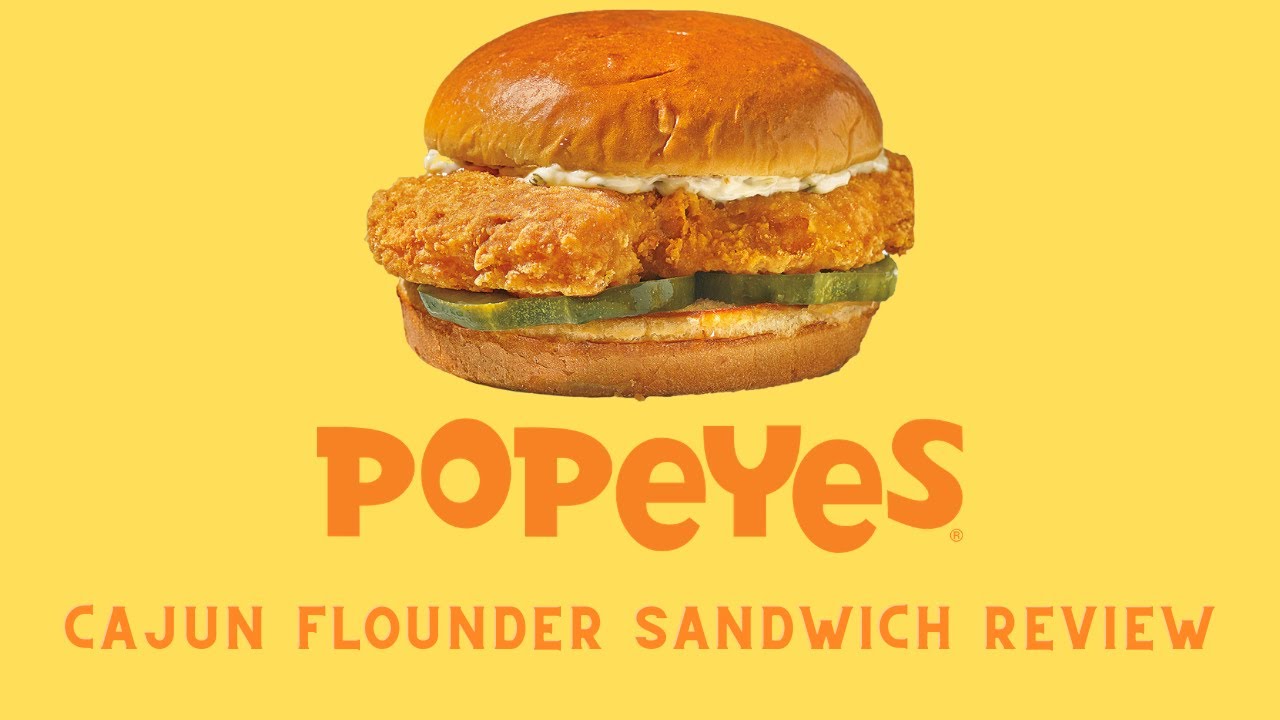 Popeyes Cajun Flounder Sandwich Review - The Best Fast Food Fish Sandwich Series