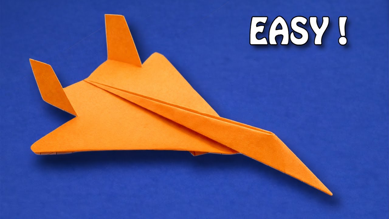 Paper Airplane Tutorial: How to make SU-57 paper Jet that Flies REALLY Well!