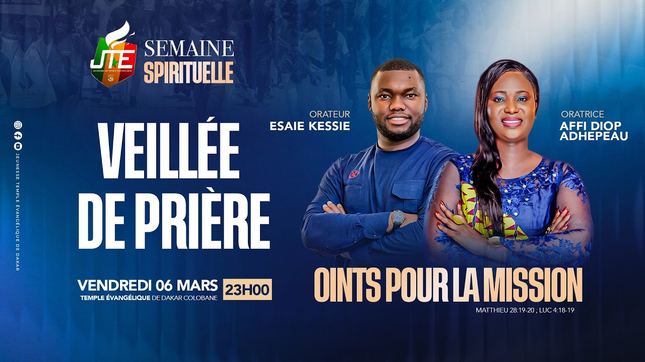 SEMAINE SPIRITUELLE DE LA JEUNESSE - 2026 -  VEILLEE DE PRIERE🔥