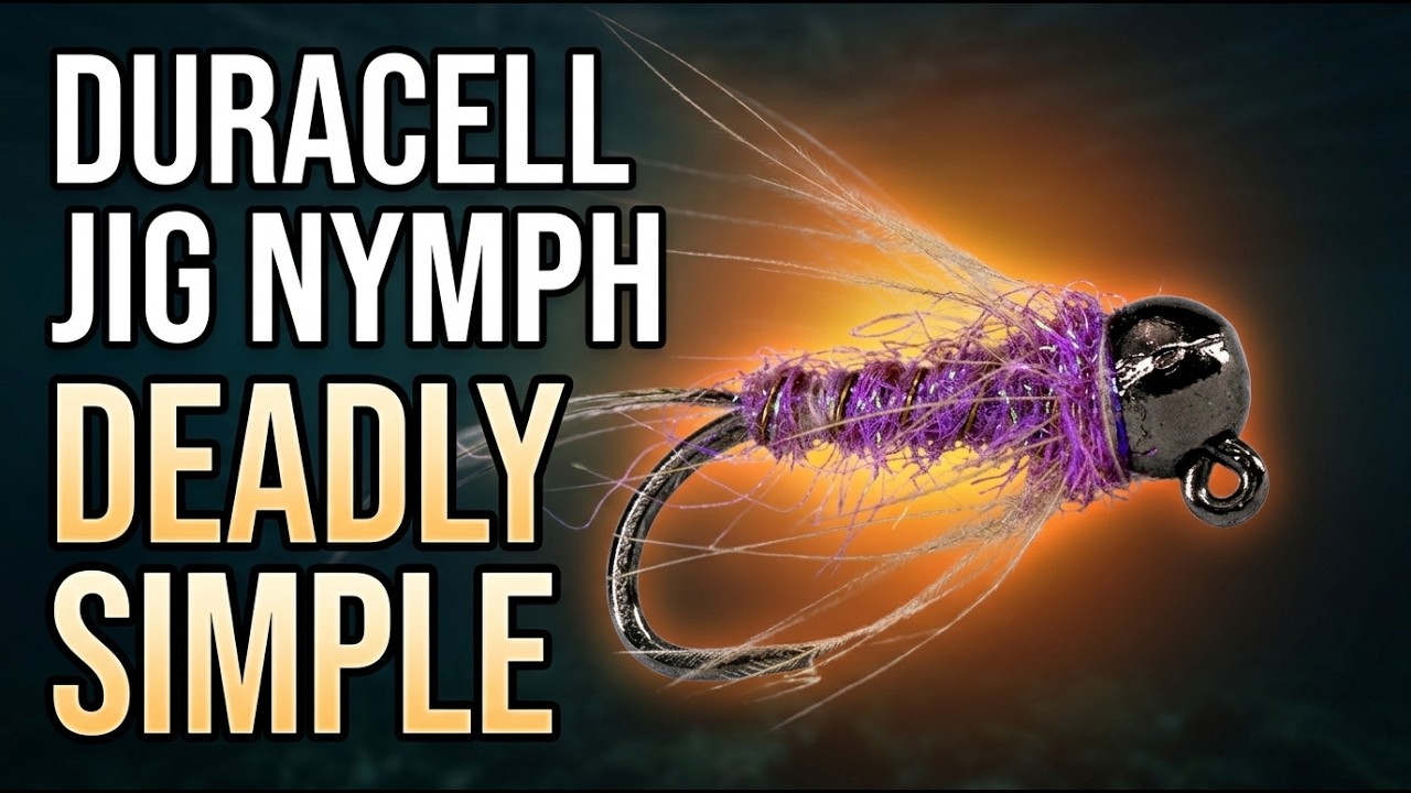 Урок по вязанию нимфы Duracell Jig Nymph | Убойная европейская нимфа для ловли форели (быстрое из...