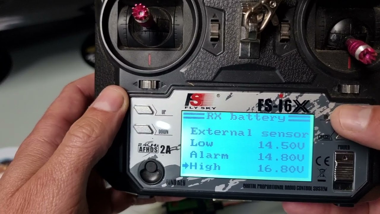 Настройка датчика напряжения Flysky i6x