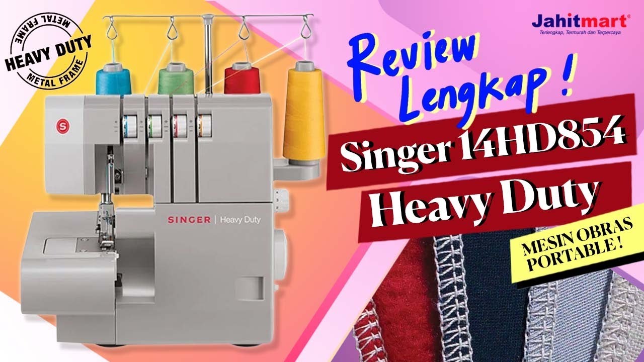 Обзор mesin Obras portable singer heavy duty 14hd854