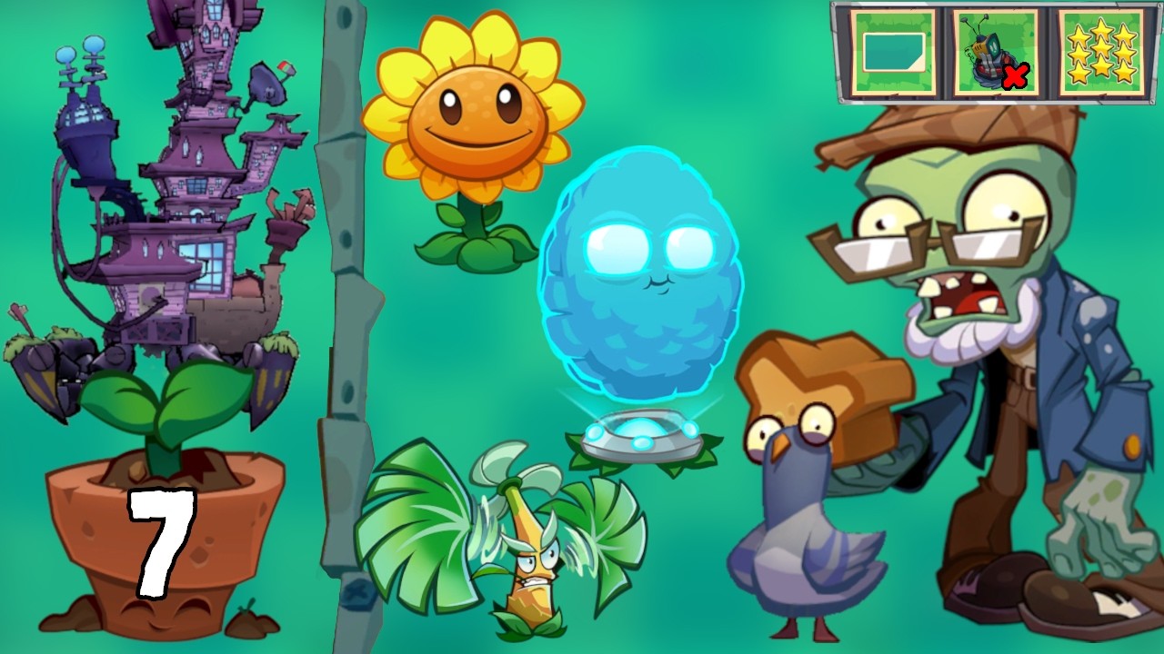 Plants vs. Zombies 3 (Chinese version) – Chrono Fortress 4 Level 7 | 植物大战僵尸3 时空要塞4 第7层