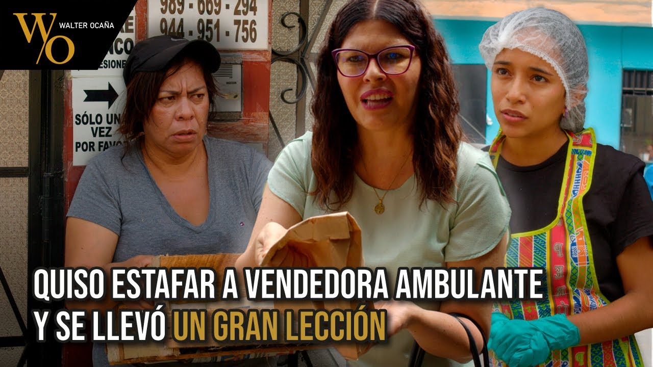 Quiso ESTAFAR a vendedora ambulante y se llevó un GRAN LECCIÓN