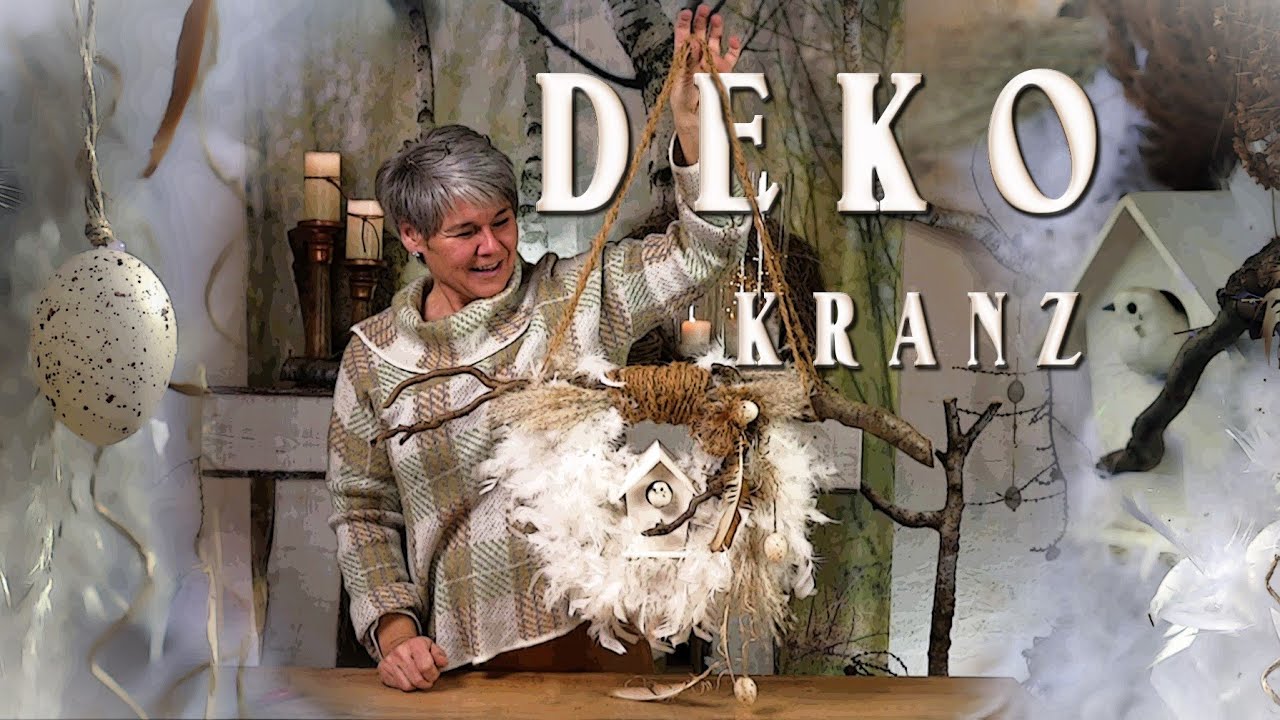 Kuscheliger UPCYCLING Deko KRANZ 🐤 für Winter, Frühling und Ostern