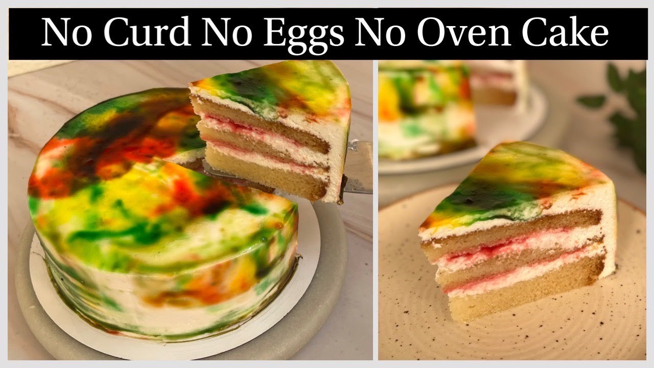 Super Soft Jam Cake | No Curd, No Eggs, No Vinegar, Oven Vanilla Cake | Neutral Gel At Home Cake