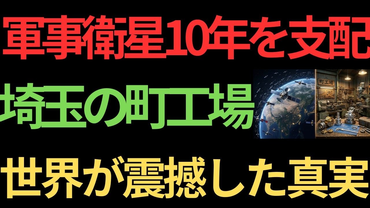 【衝撃】中国が400機の軍事衛星を持ちながら...日本の町工場に頭が上がらない理由
