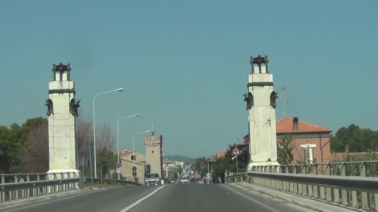 Dashcam Camping Mary Sierra San Costanzo to Pesaro harbor Italy July 2018