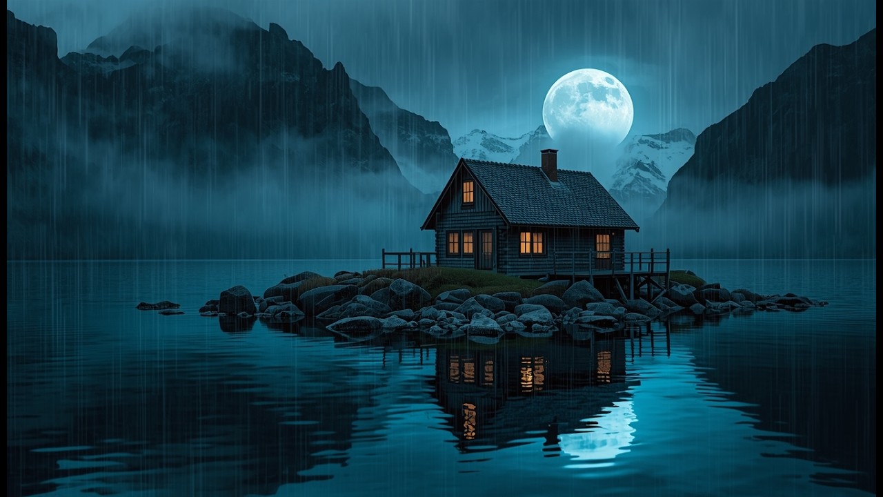 Fall Asleep Fast with Rain & Thunderstorm Sounds – Rainy Night Sleep Ambience 🌧️⛈️😴