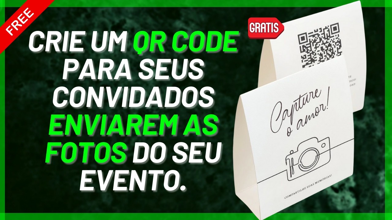 Como Fazer QR Code GRÁTIS para Fotos de Casamento (Upload de Convidados atualizado 2026)