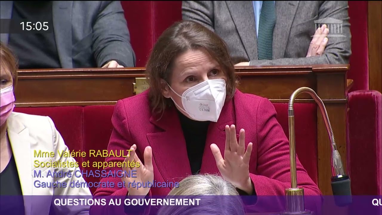 Question au Premier ministre de Val&eacute;rie Rabault sur le passe vaccinal - 4 janvier 2022