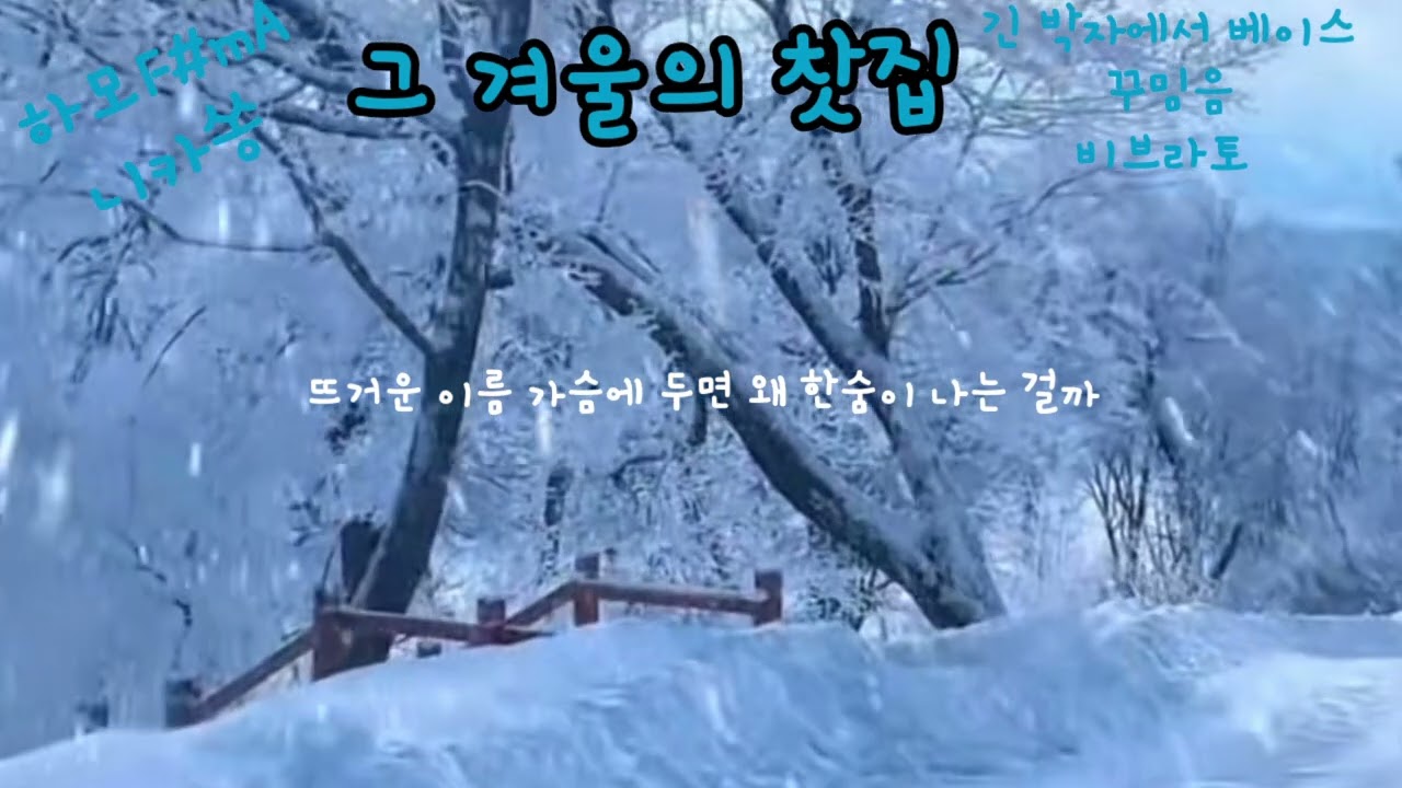 그 겨울의 찻집 조용필 수요베이스반 학습용 F#mA