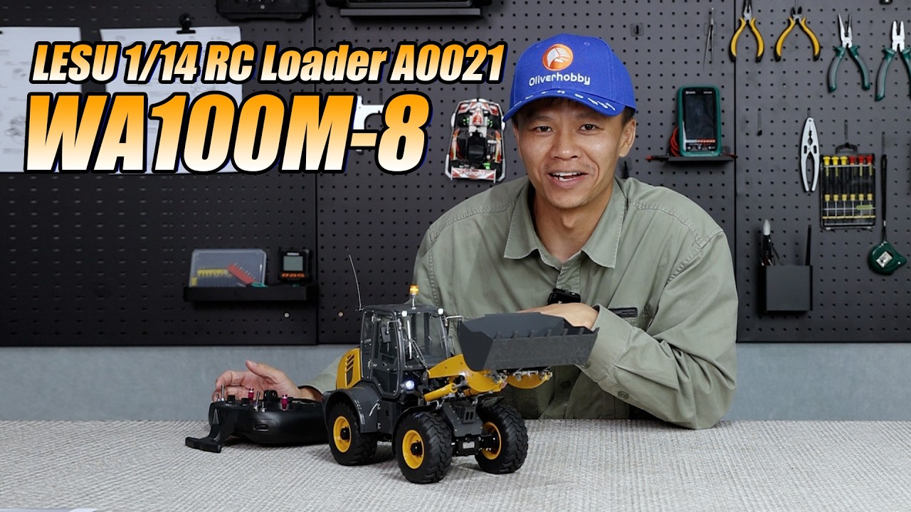Unboxing time! The Metal LESU 1/14 RC Hydraulic Loader Aoue WA100M-8 has finally arrived.#rc