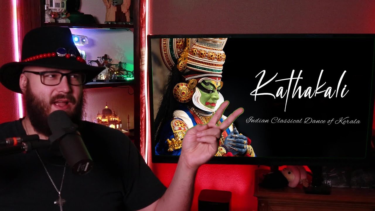 American Reacts to : Kathakali Dance - Indian Classical Dance of Kerala