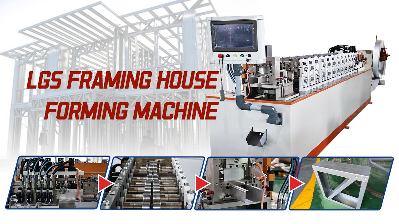 Introduce The Light Gauge Steel Frame Roll Forming Machine| C89 C140 LGS Making Machine