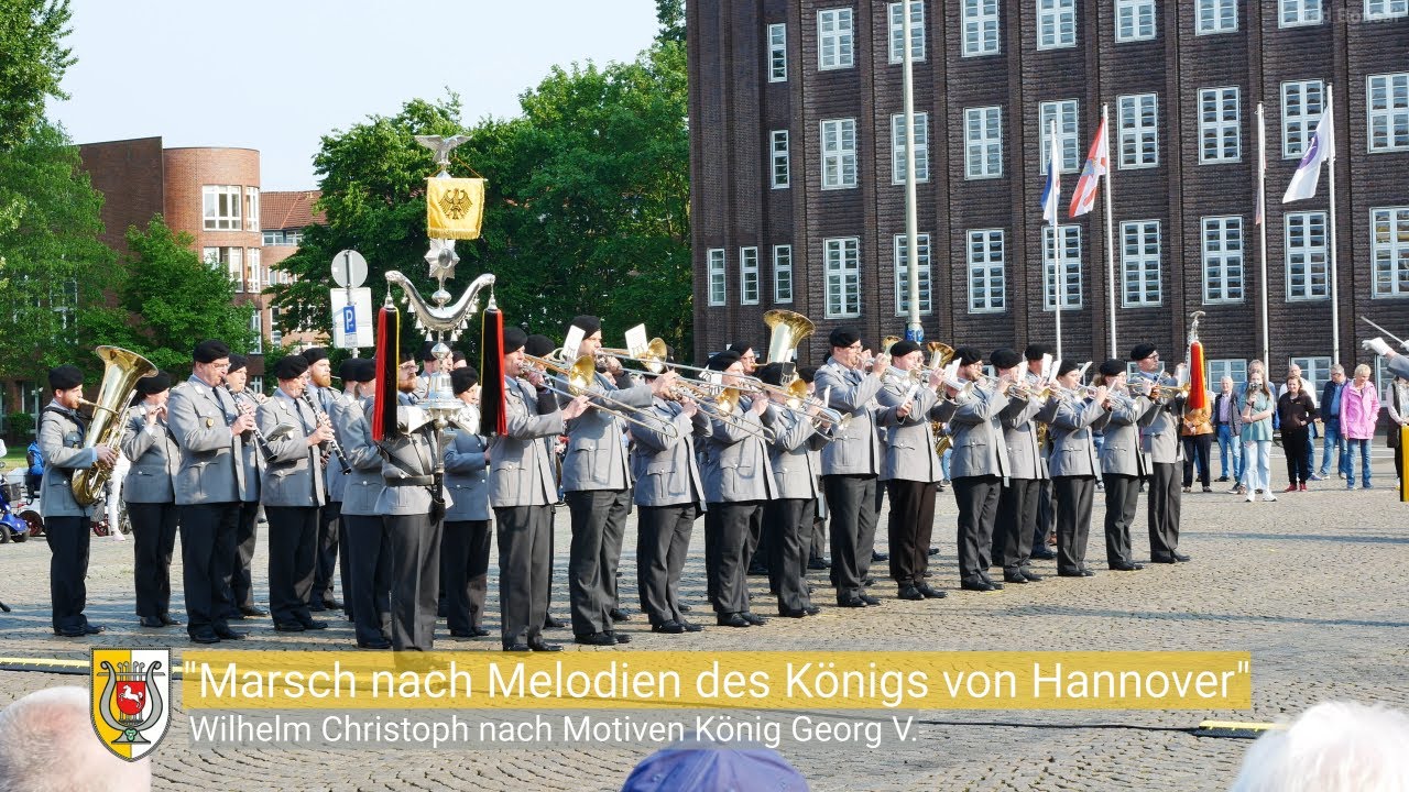 Marsch nach Melodien des Königs von Hannover live - Heeresmusikkorps Hannover 