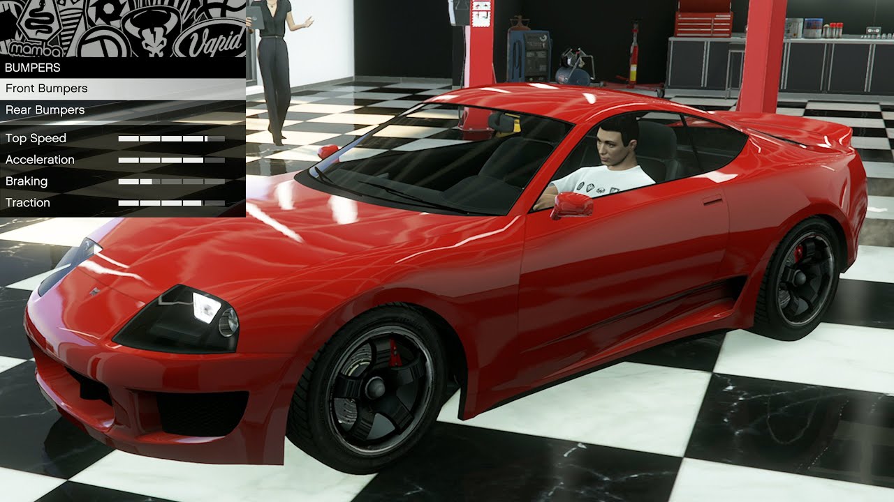 GTA 5 - Кастомизация транспортных средств из прошлых DLC - Dinka Jester Classic (Toyota Supra Mk4)