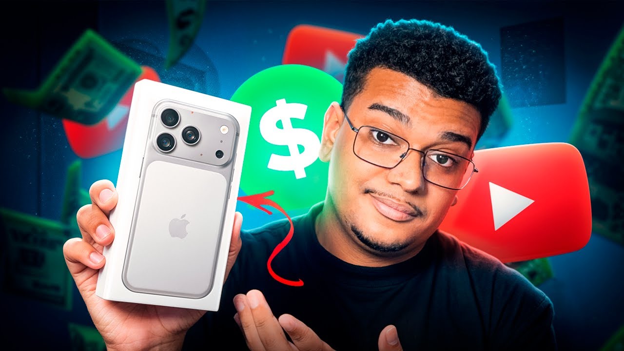 fiz R$ 21.182,88 com o YOUTUBE SHORTS e COMPREI UM IPHONE 17 PRO