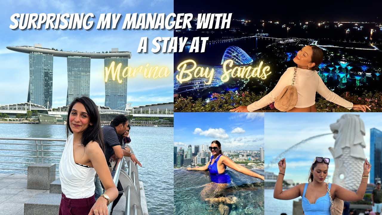 SURPRISING My Manager with THE MOST EXPENSIVE Hotel Stay in Singapore! #TravelWSar