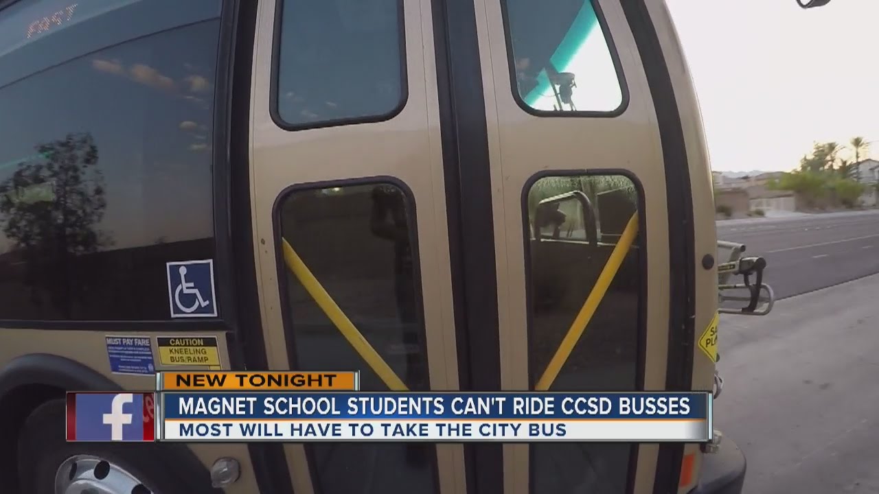 Magnet school students can't ride CCSD busses
