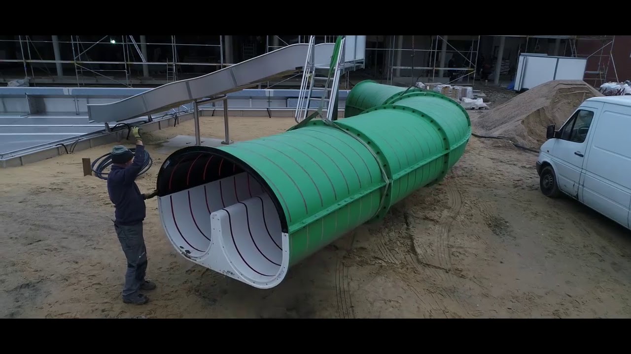 Stadtwerke Gütersloh WELLE RUTSCHE Erste Einblicke!