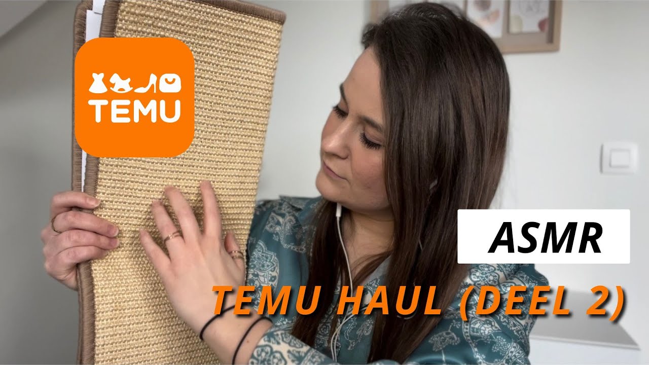 ASMR Haul - Shoplog TEMU 🛍️ (deel 2) 🌈 (Dutch / Nederlands / Vlaams)