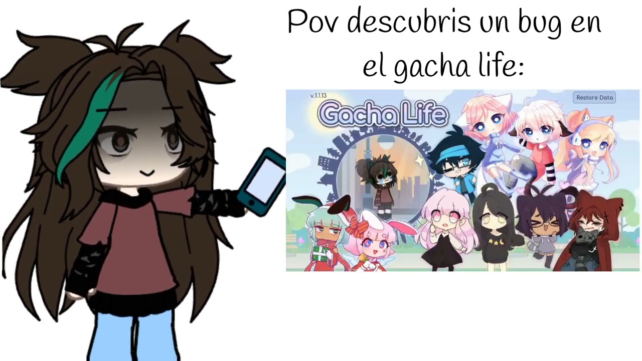 pov descubris un bug en el gacha life: