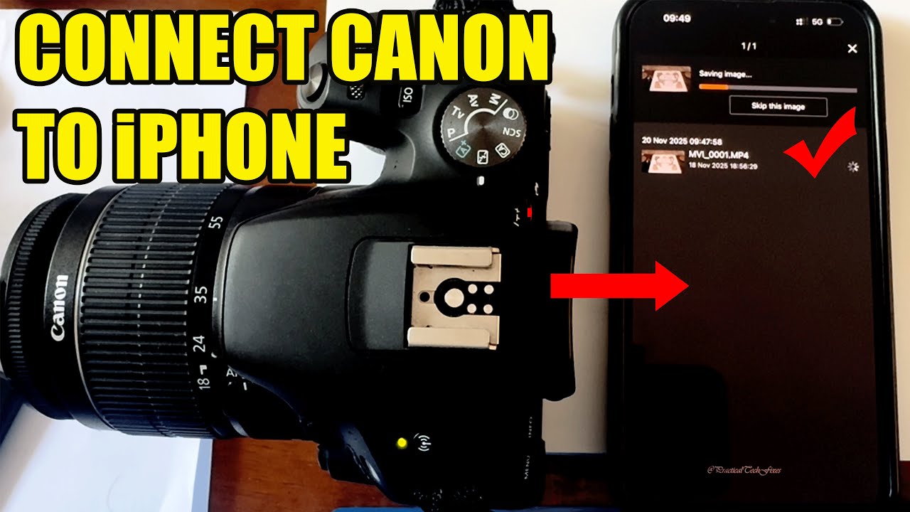 How to Connect Canon Camera to iPhone via WiFi (Canon Camera Connect App)