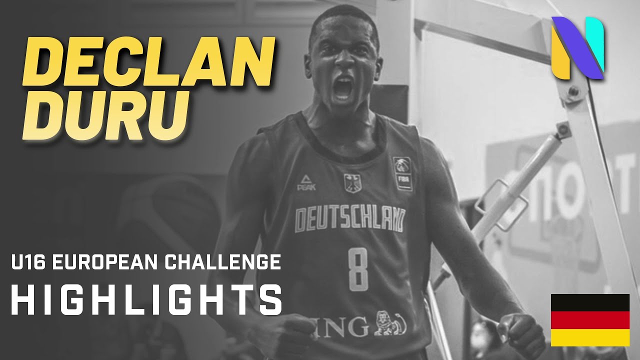 Declan Duru Real Madrid U16 European Challenge Highlights | 8 PPG & 6.5 RPG