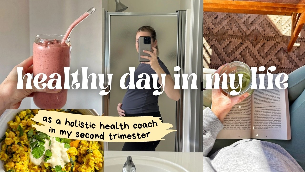 HEALTHY DAY IN THE LIFE in my second trimester | mom life, healthy meal ideas, pregnancy updates