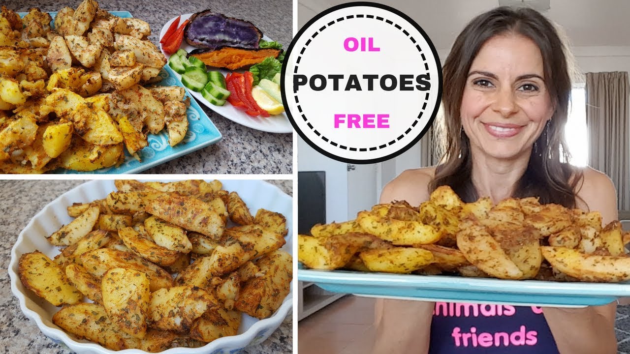 How To Make Roast Potatoes  - Oil Free Recipe