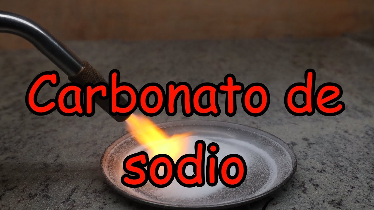 Cómo hacer CARBONATO DE SODIO a partir de BICARBONATO DE SODIO
