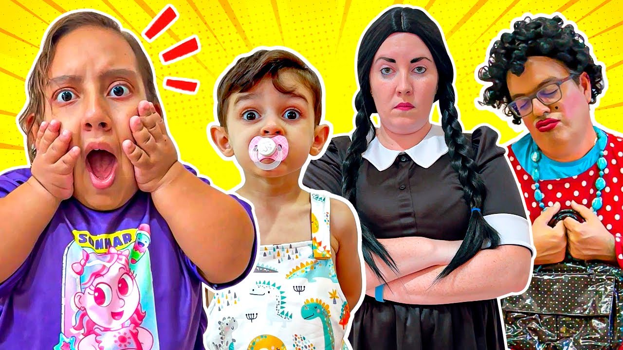Histórias Engraçadas para Crianças sobre babás, crianças e bebês - Família MC Divertida