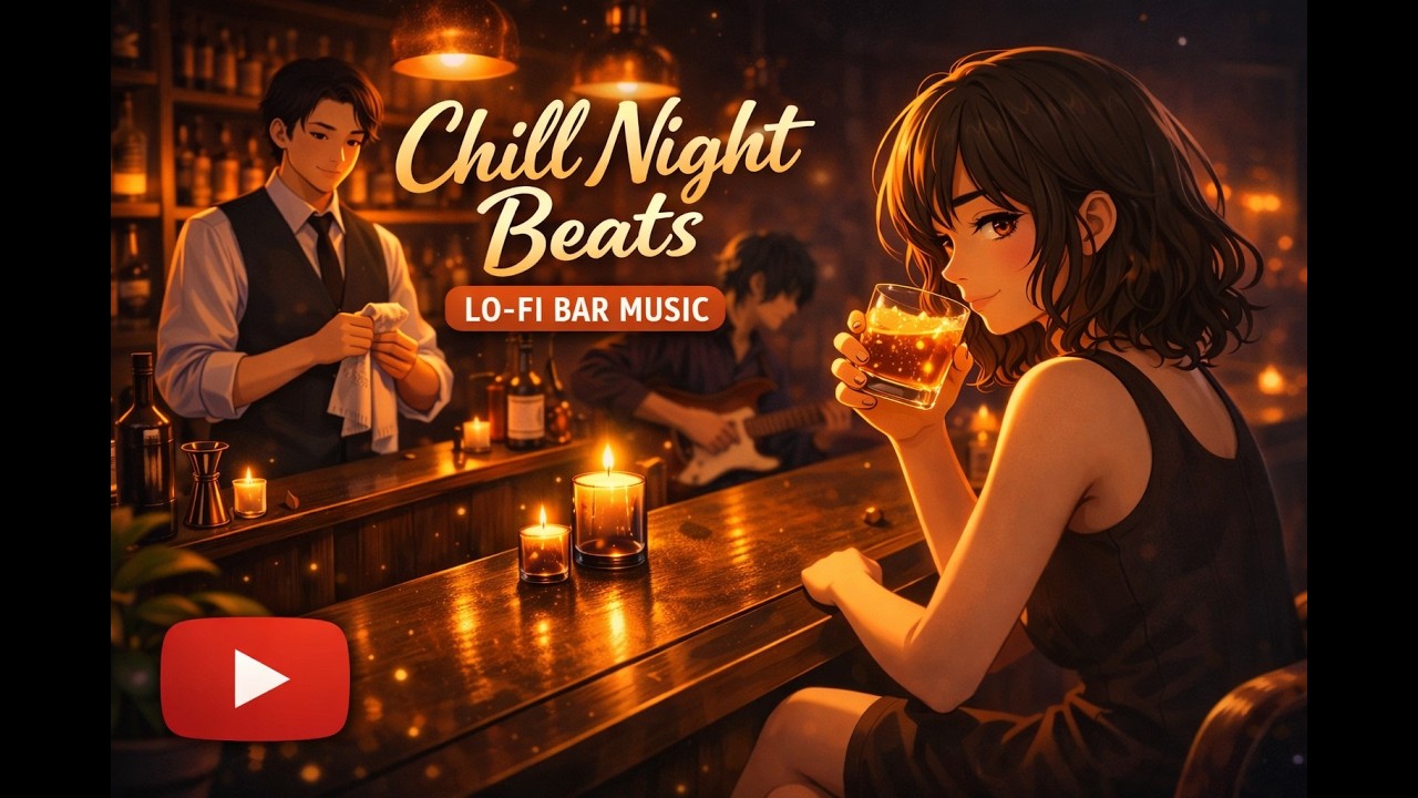 Midnight Bar Vibes 🍷 Lofi Guitar Beats for Focus & Chill