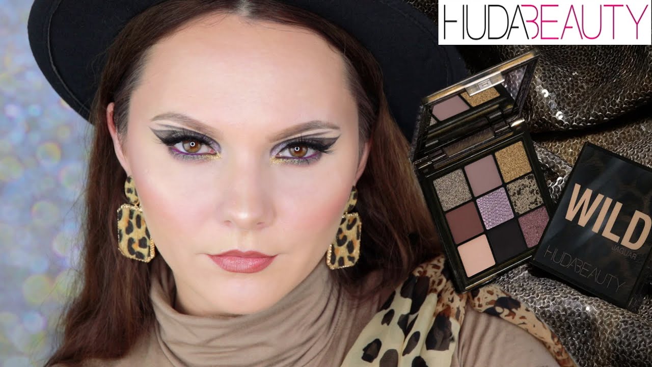 HUDA BEAUTY WILD OBSESSIONS JAGUAR PALETTE | Свотчи и Макияж | Huda Beauty Wild Obsessions