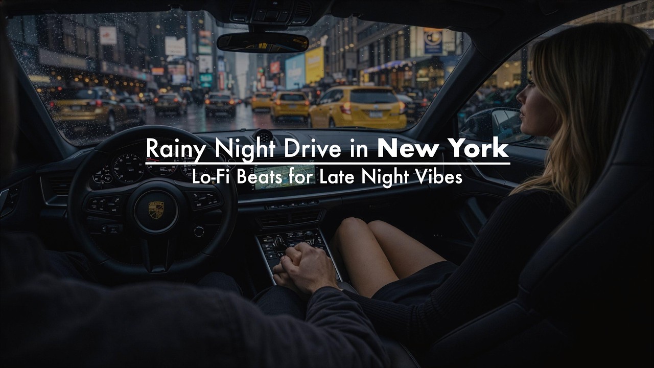 Rainy Night Drive in New York | Lo-Fi Beats for Late Night Vibes