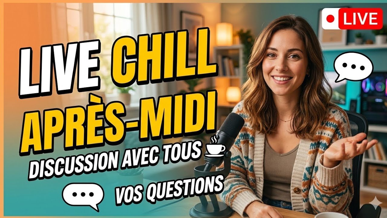 Live de l’après-midi | Discussion ouverte avec tous les abonné(es)